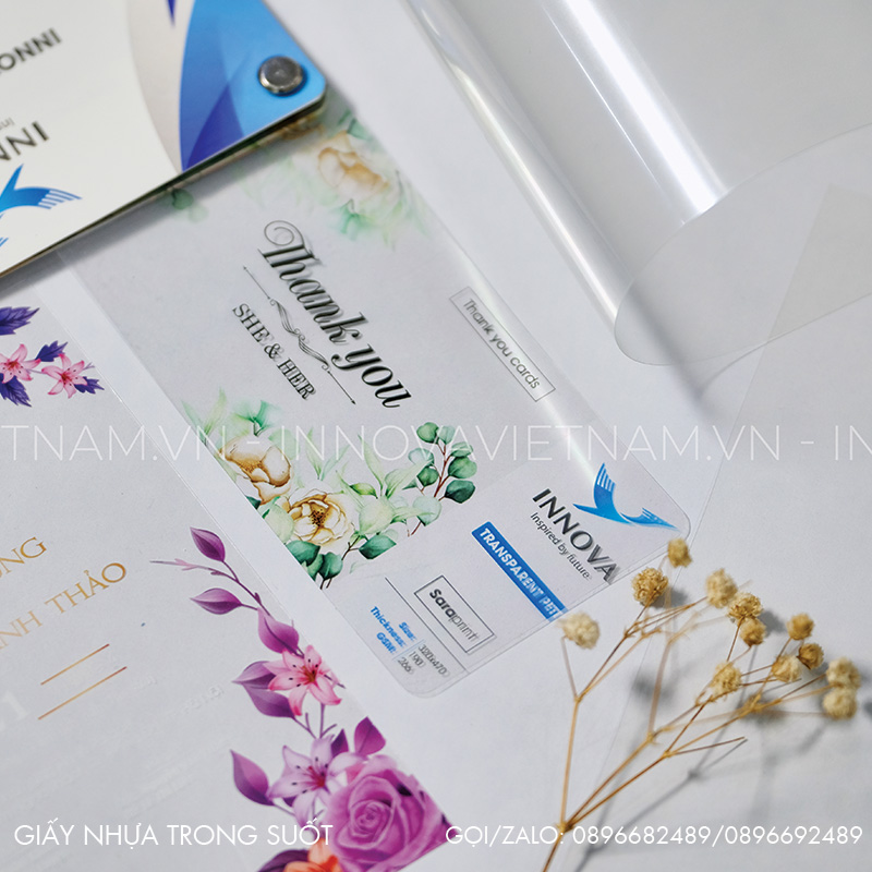 Giấy nhựa trong suốt